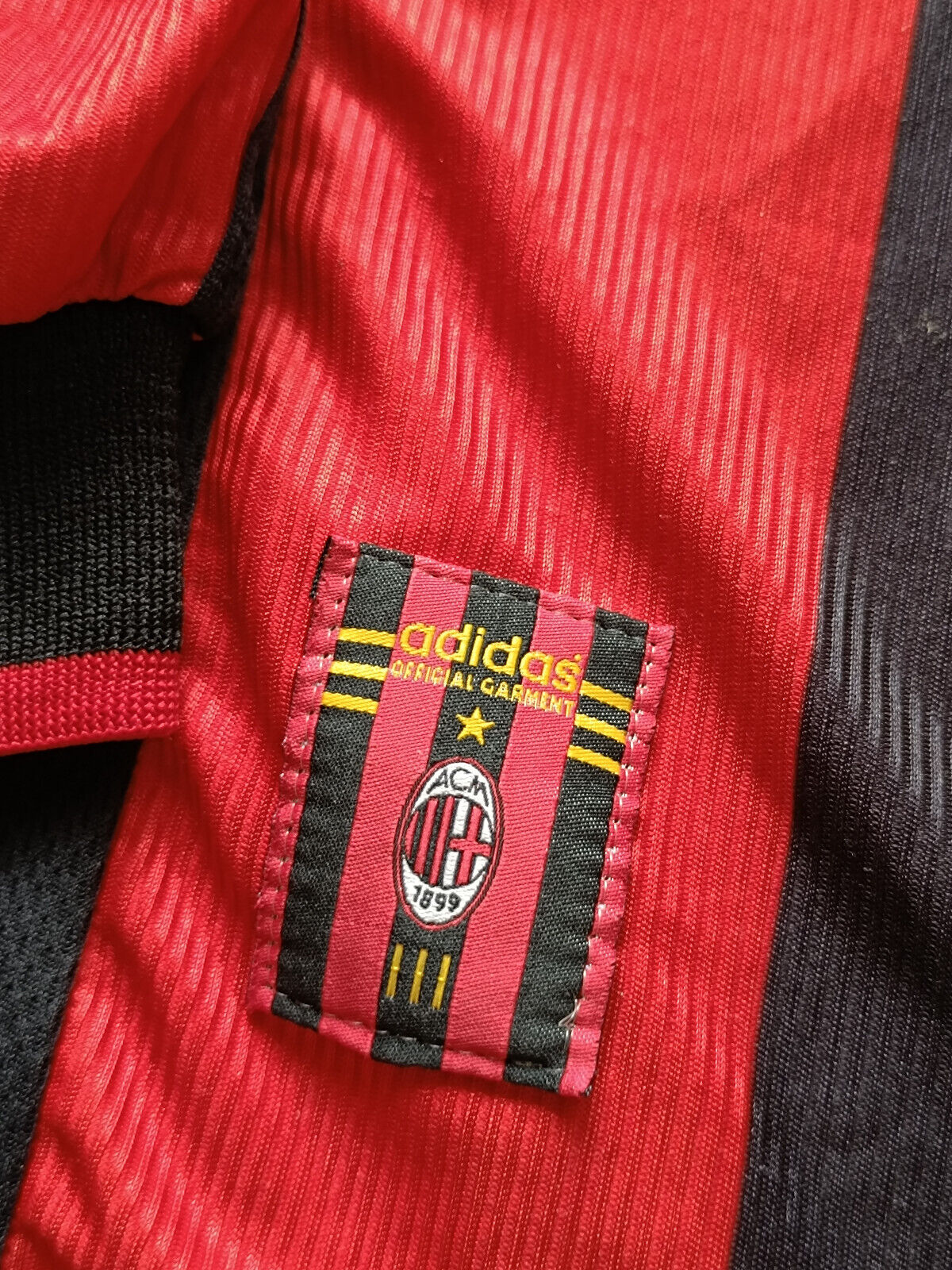 Maglia calcio vintage Maldini shirt AC Milan Opel 1998 1999 Adidas home