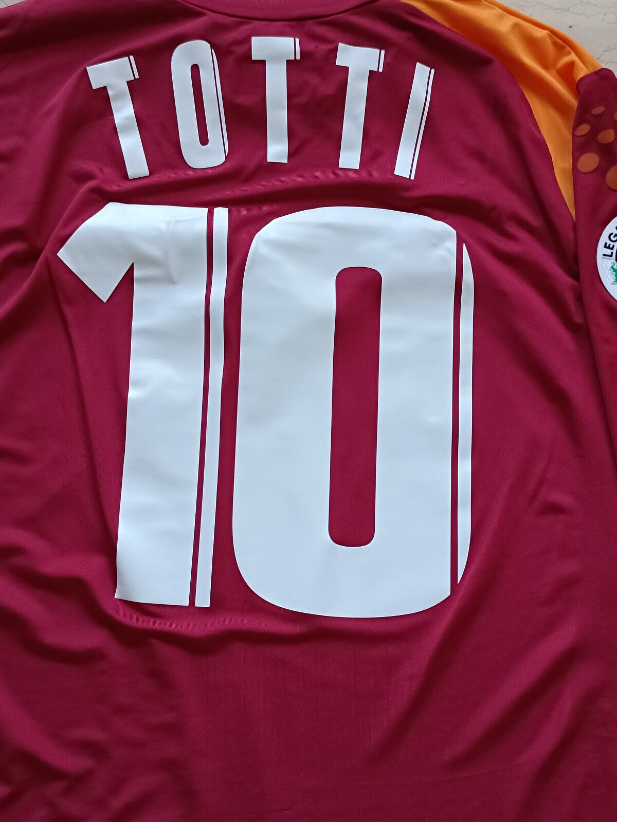 maglia calcio vintage AS Roma Totti 2005 2006 Diadora Banca Italease XL