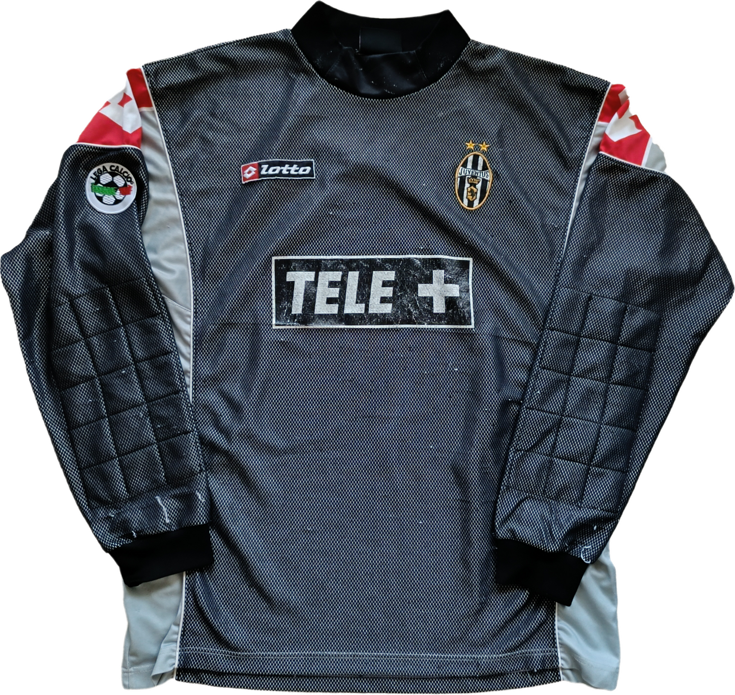 maglia calcio Juventus vintage Lotto shirt 2000 2001 VAN DER SAR TELE+ XL