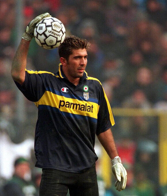 maglia calcio buffon Parma vintage Jersey Goakeeper Puma 1999 2000 Parmalat XL