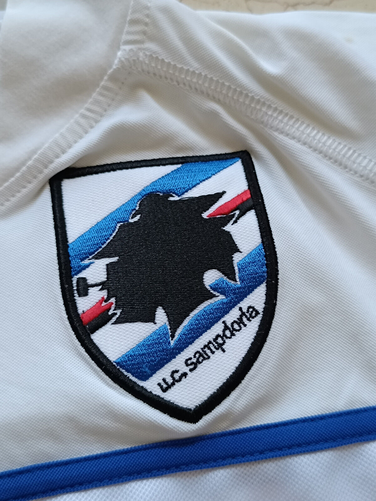 maglia calcio Sampdoria FLACHI #10 2004 2005 ERG Away shirt Kappa vintage