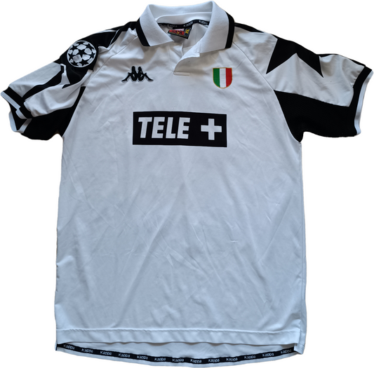 maglia juventus match worn calcio vintage DAVIDS Champions League 1997-98 TELE+