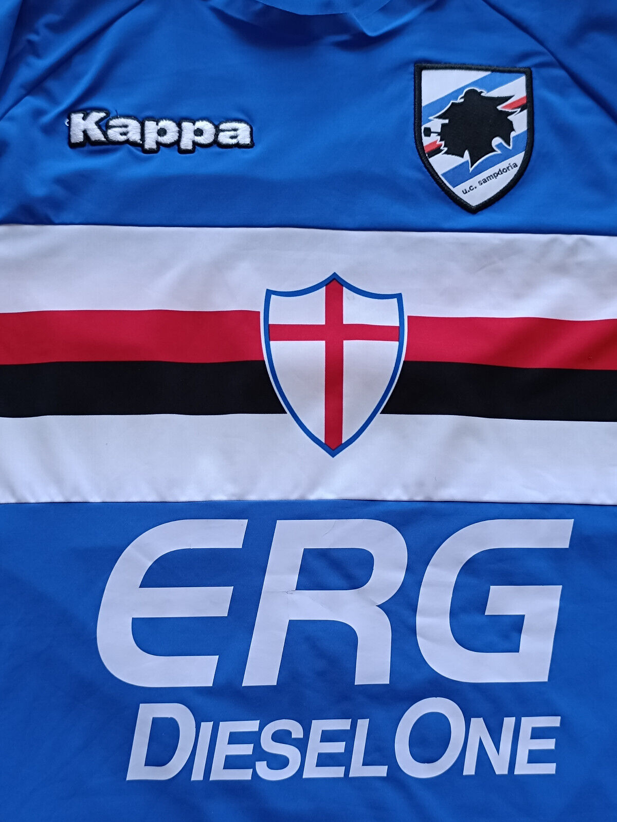 maglia calcio Sampdoria FLACHI #10 2006 2007 ERG Home shirt Kappa vintage