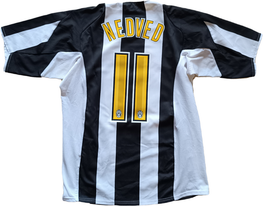 maglia Juventus vintage NIKE NEDVED shirt 2004 2005 home jersey Sky SPort L