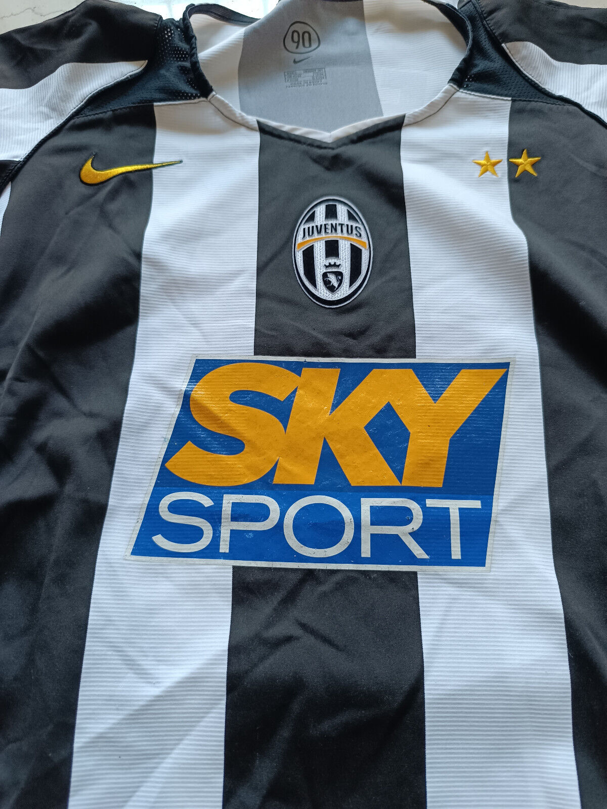 maglia Juventus vintage NIKE NEDVED shirt 2004 2005 home jersey Sky SPort L