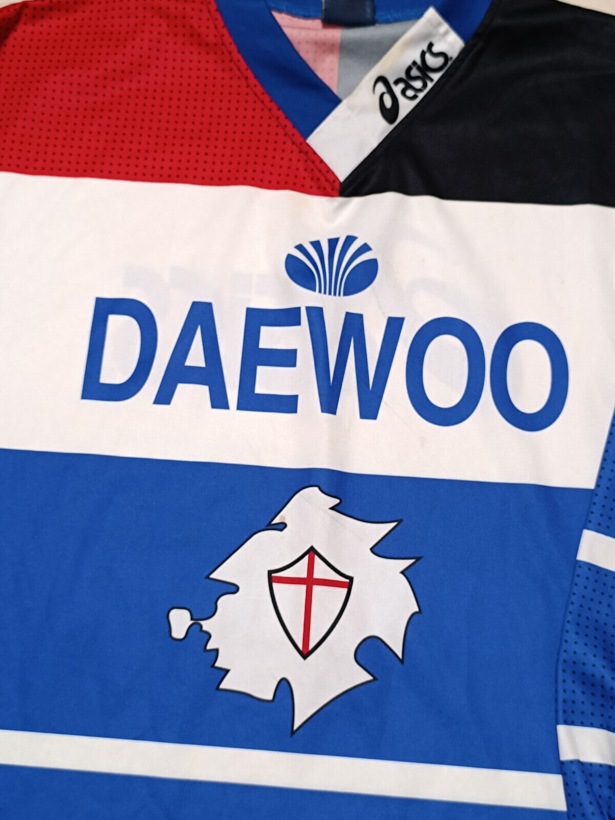 maglia match worn calcio Sampdoria Training 1997-98 Daewoo ASICS Home shirt