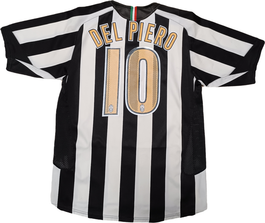 maglia calcio vintage Juventus Del Piero home Match issued 2004-05 Sky Sport