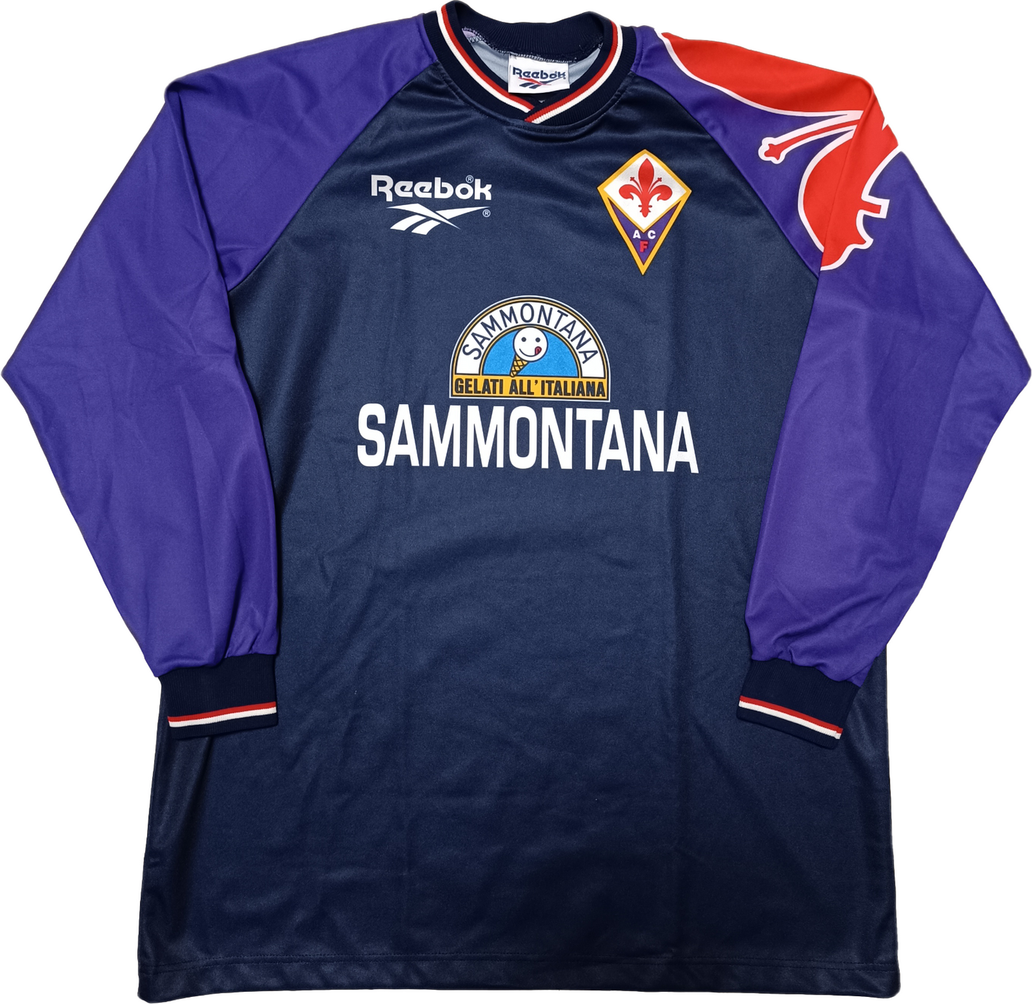 maglia vintage fiorentina allenamento 1995 1996 Reebok Batistuta worn training