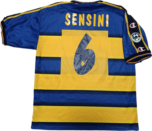 maglia calcio match worn Serie A AC Parma SENSINI Champion Mr Day 2001 2002