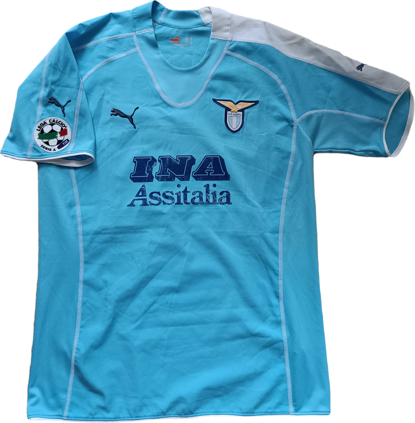 maglia calcio vintage Lazio Mudingayi  2005 2006 Serie A Puma