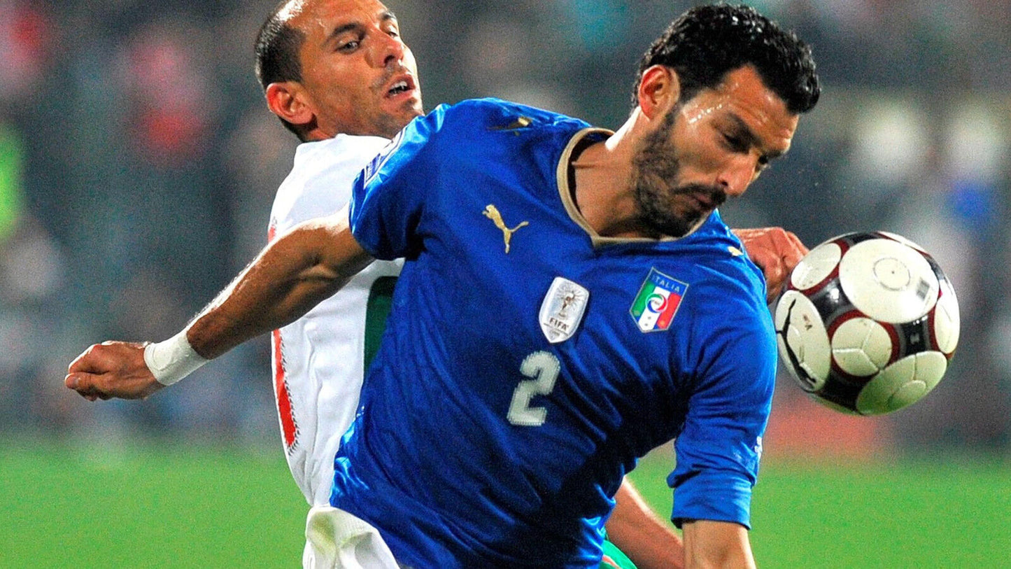 maglia match worn signed autografata Italia ZAMBROTTA 2008 Qualifiers EURO