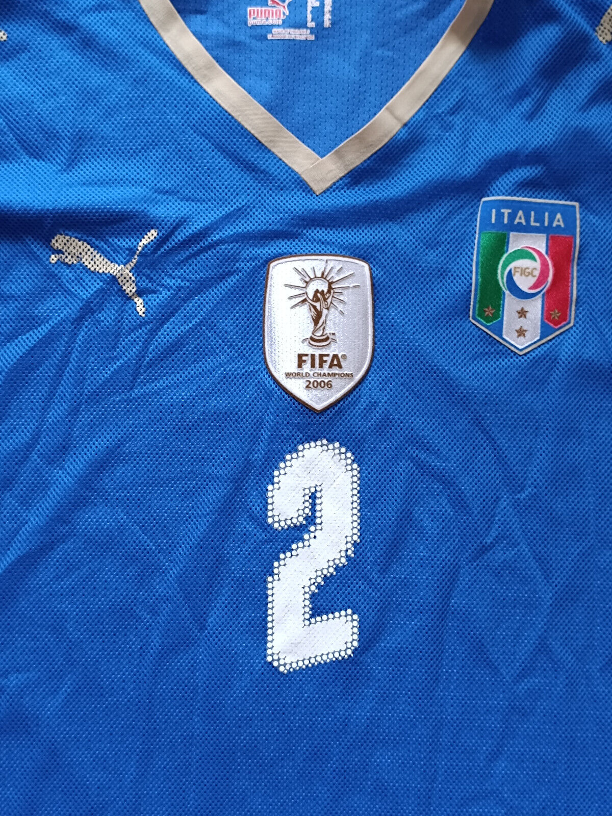 maglia match worn signed autografata Italia ZAMBROTTA 2008 Qualifiers EURO