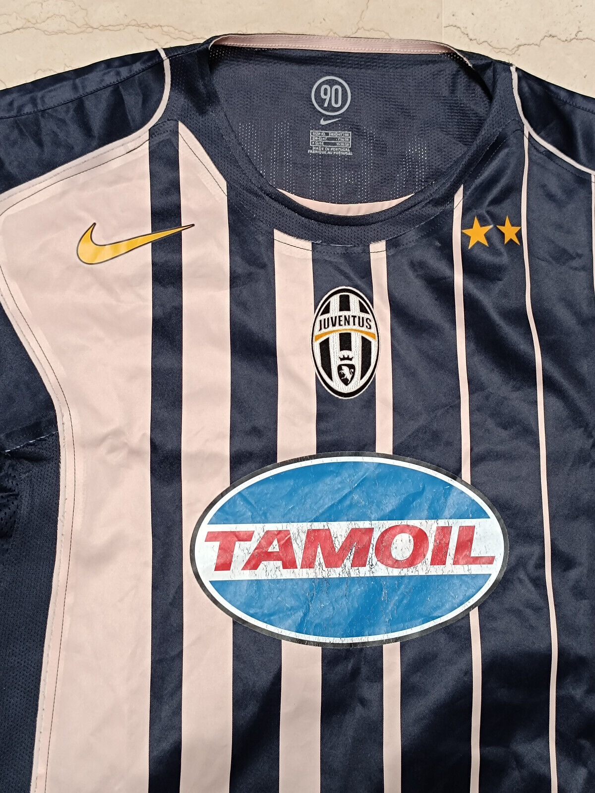 match issue vintage Juventus IBRAHIMOVIC Nike shirt 2004 2005 jersey Sky XL