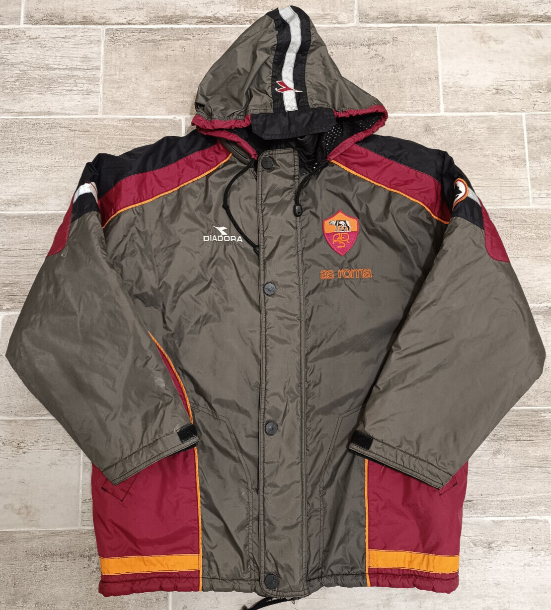 maglia calcio Roma Track top scudetto 1999 2000 Diadora Jacket coat bench player