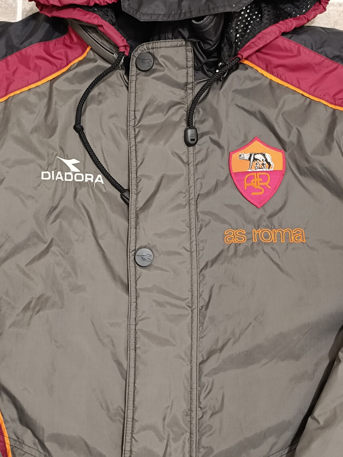 maglia calcio Roma Track top scudetto 1999 2000 Diadora Jacket coat bench player