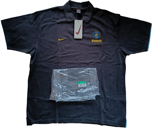 maglia calcio vintage Inter Milan RONALDO BAGGIO 1999 2000 polo training *NEW*