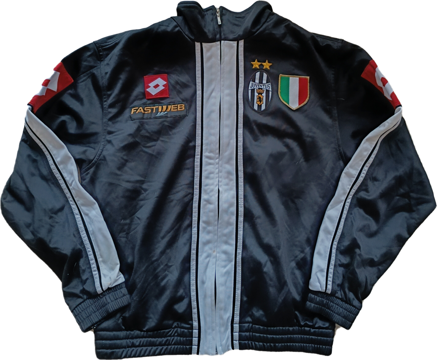 giacca Juventus Calcio Del Piero Lotto Fastweb 2000 2001 scudetto track top