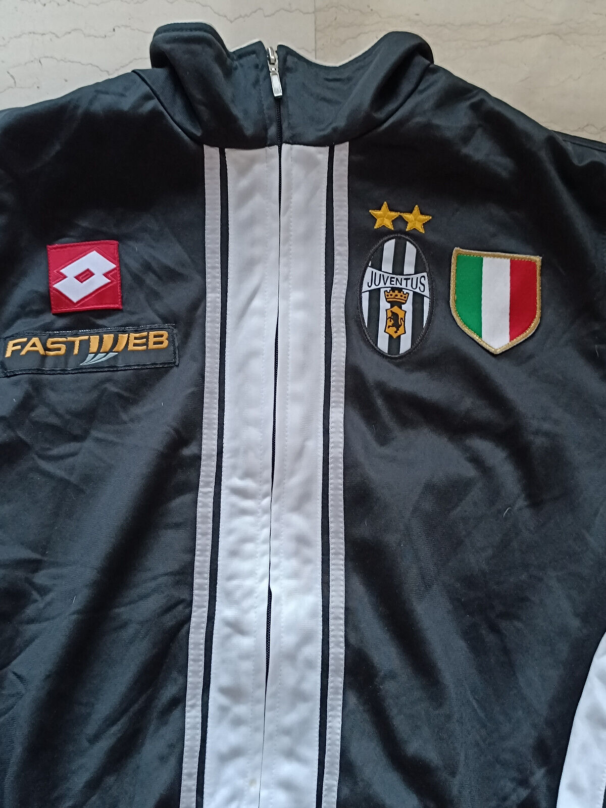 giacca Juventus Calcio Del Piero Lotto Fastweb 2000 2001 scudetto track top