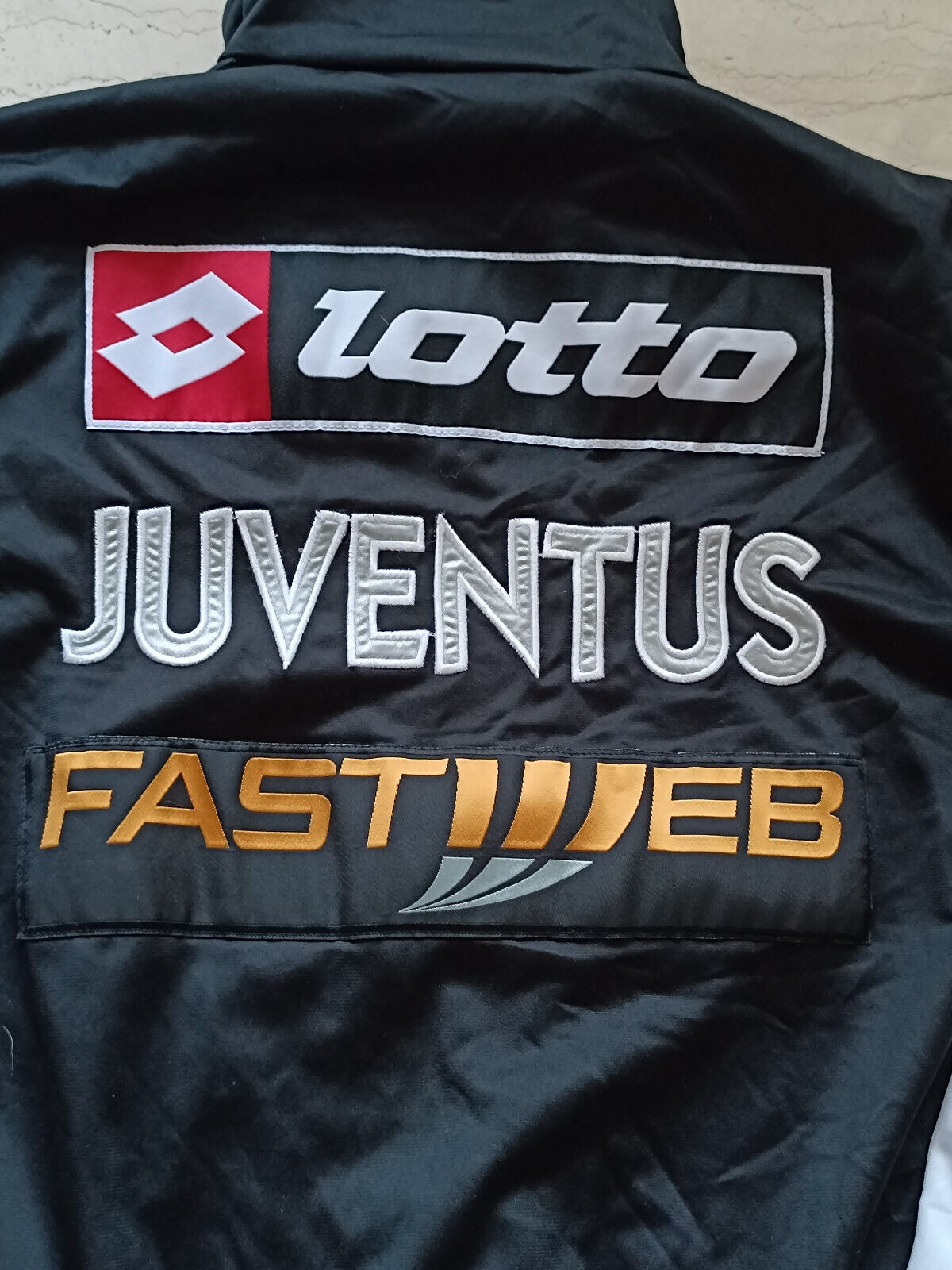 giacca Juventus Calcio Del Piero Lotto Fastweb 2000 2001 scudetto track top