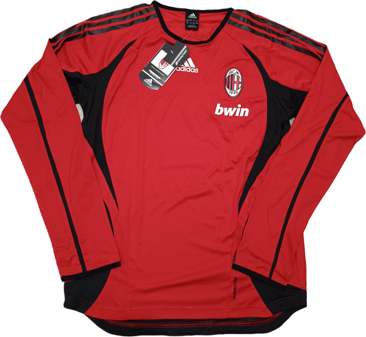 maglia calcio AC Milan BWIN 2006 ADIDAS sweatshirt training FORMOTION WORN