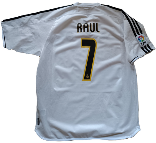 maglia calcio vintage RAUL SIGNED Real Madrid vintage Siemens Mobile 2003-04