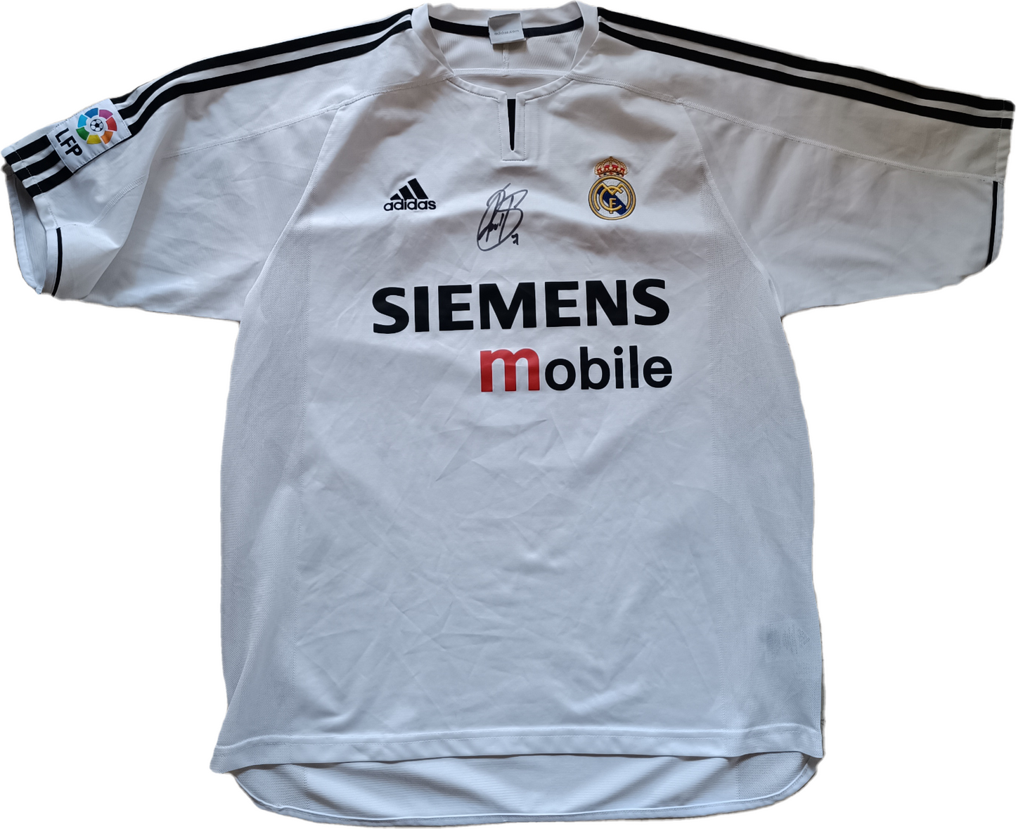 maglia calcio vintage RAUL SIGNED Real Madrid vintage Siemens Mobile 2003-04