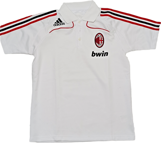 maglia calcio polo AC Milan BWIN 2006 ADIDAS sweatshirt training FORMOTION WORN