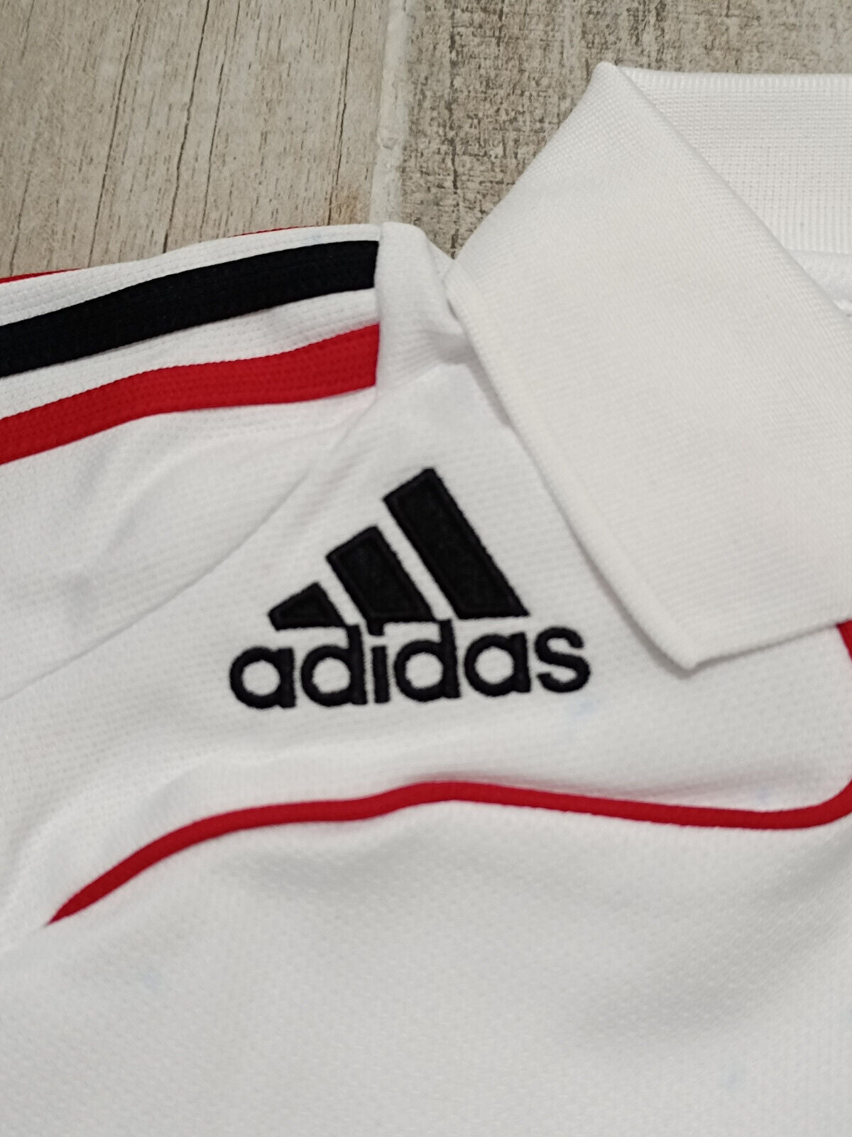 maglia calcio polo AC Milan BWIN 2006 ADIDAS sweatshirt training FORMOTION WORN