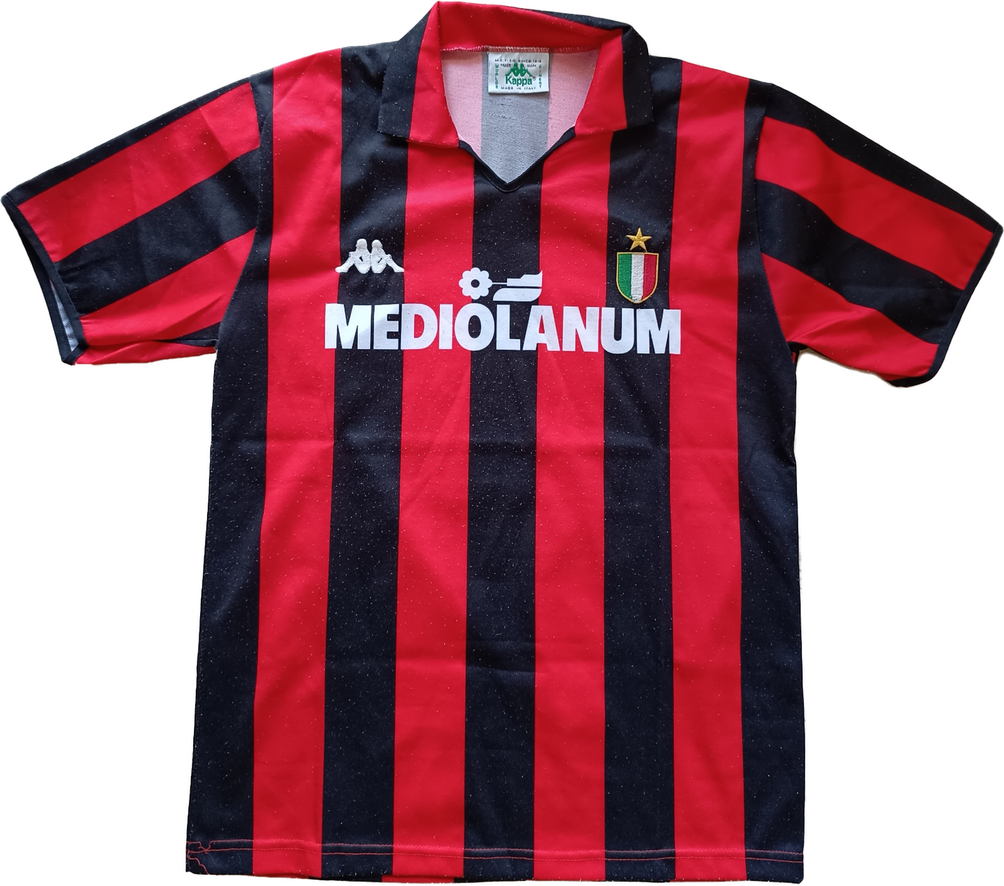 maglia calcio vintage AC Milan Maldini 1988 1989 Banca Mediolanum S home KAPPA