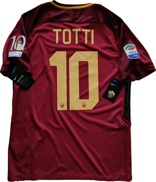 Maglia roma TOTTI NIKE last game 2017 Authentic player M serie A limited edition