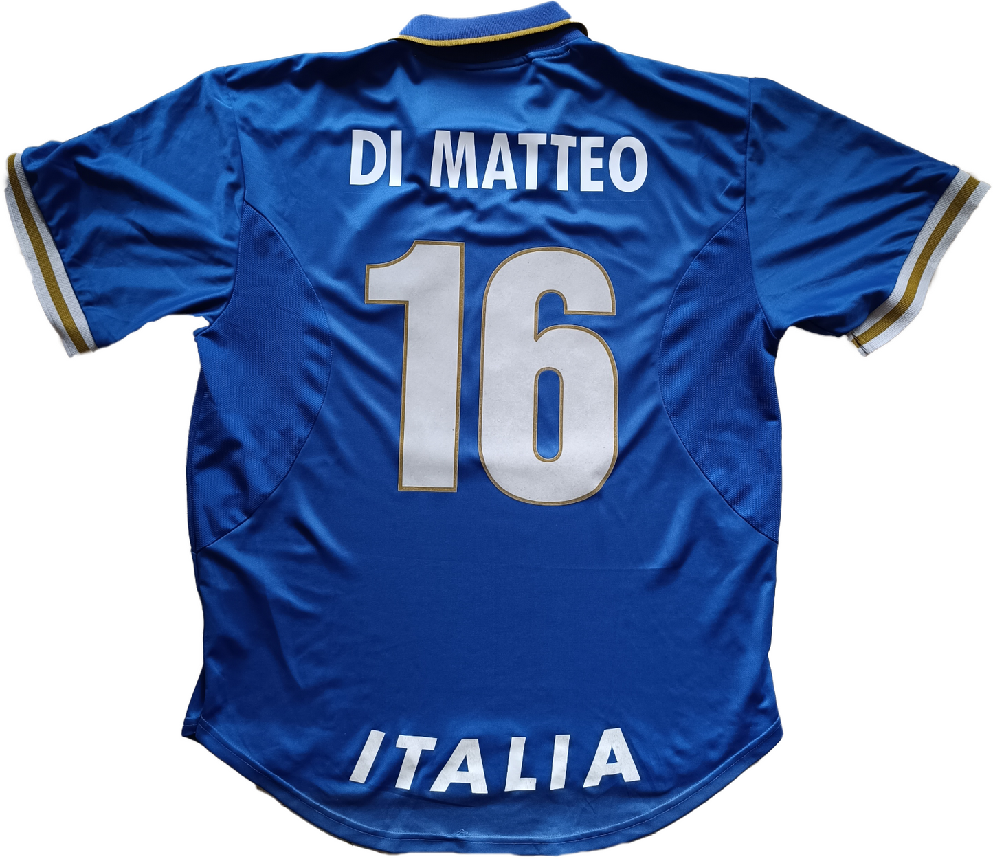 maglia calcio vintage Italia DI MATTEO Nike Euro 1996 home shirt jersey XL WORN