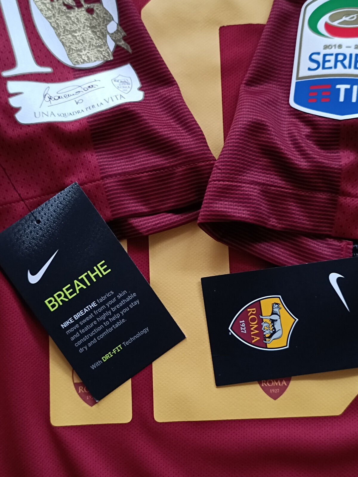 Maglia roma TOTTI NIKE last game 2017 Authentic player M serie A limited edition