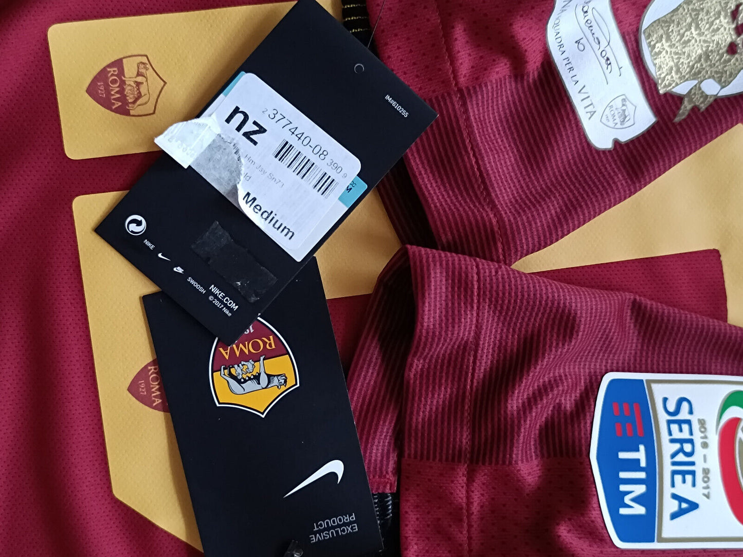 Maglia roma TOTTI NIKE last game 2017 Authentic player M serie A limited edition