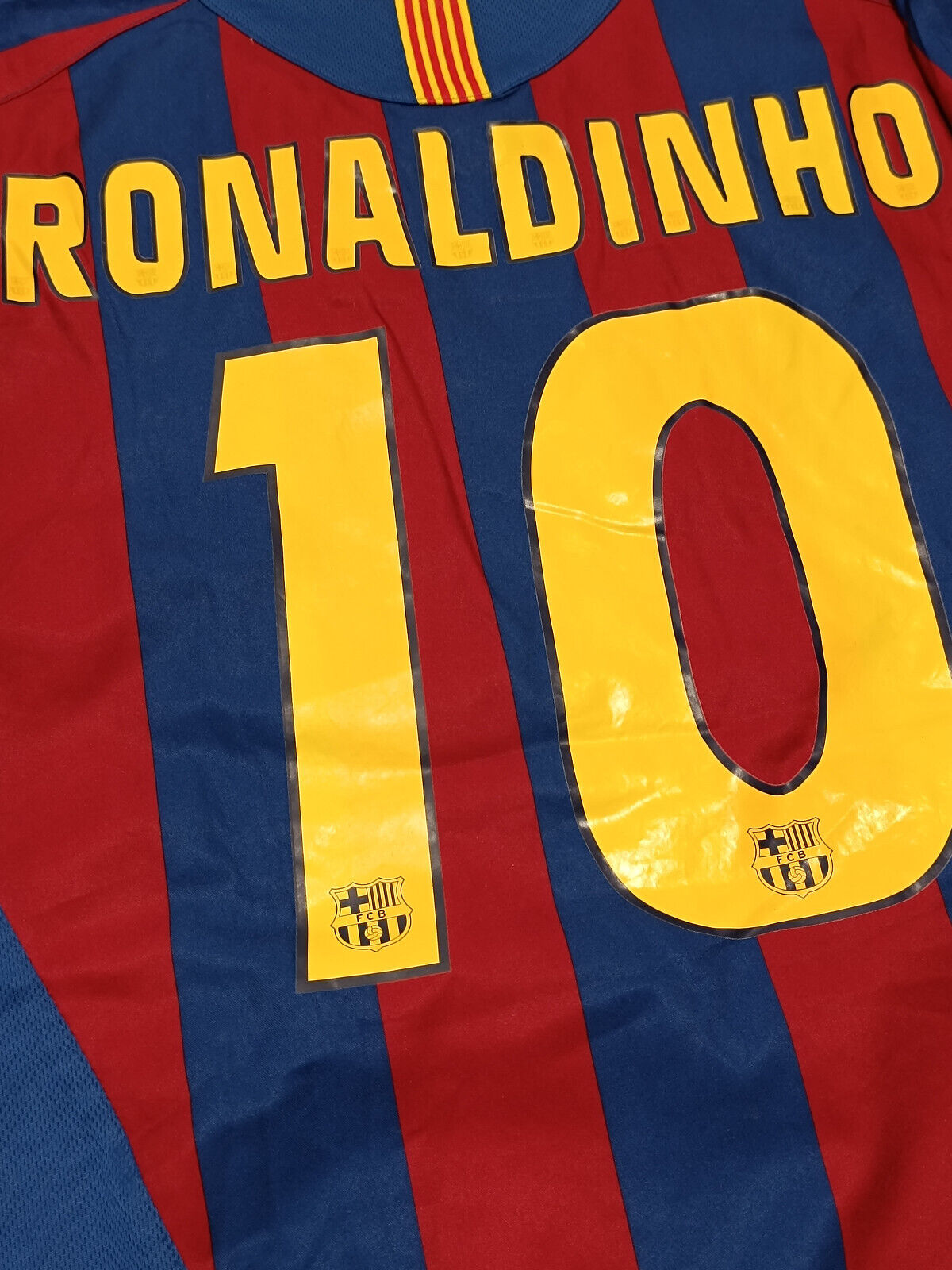 maglia calcio vintage Barcelona Nike Ronaldinho 2005 2006 Home TOTAL 90 Barca