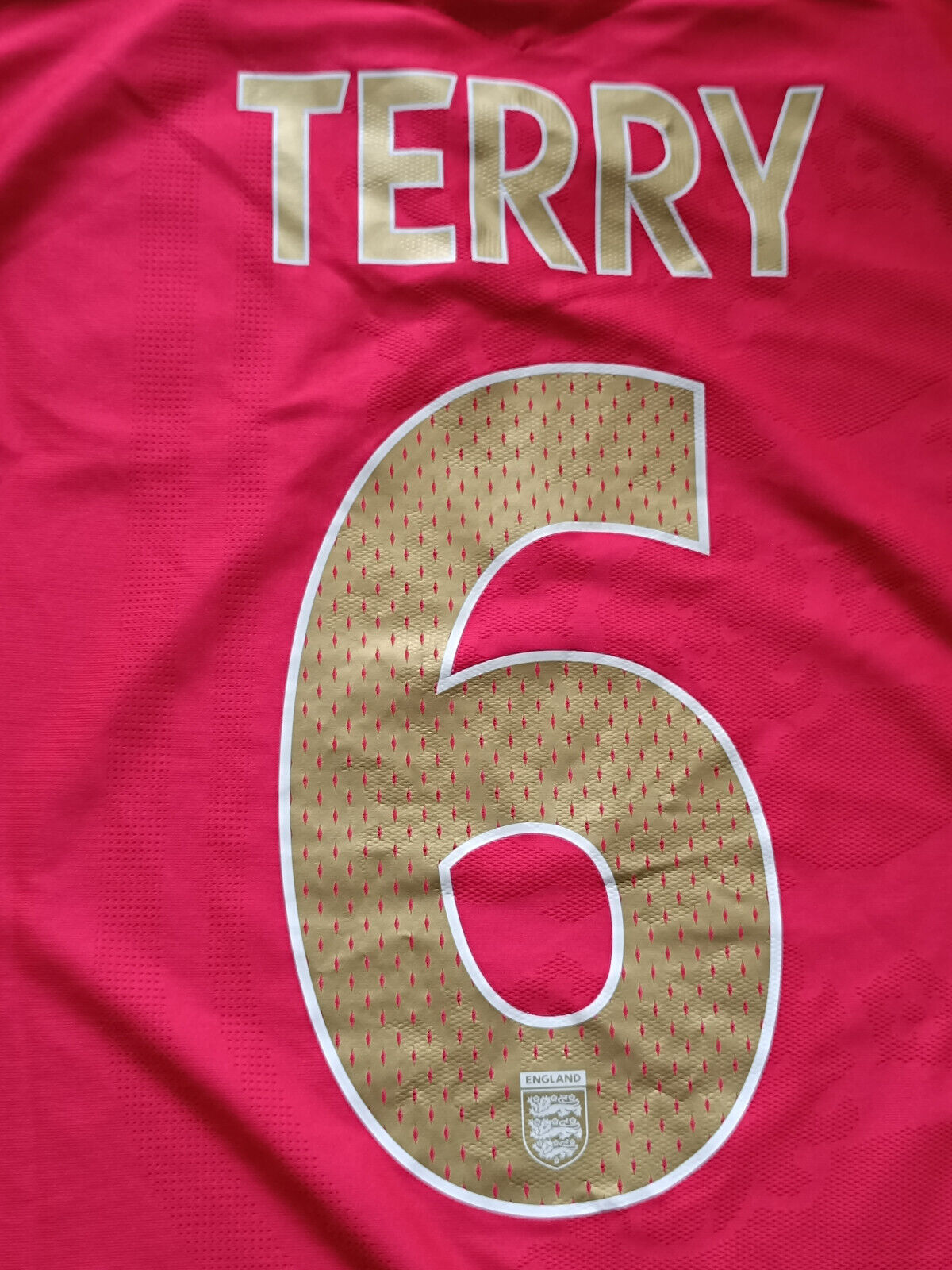 Maglia calcio vintage England Terry Match Issue vs Sweden WC 2006 player stock