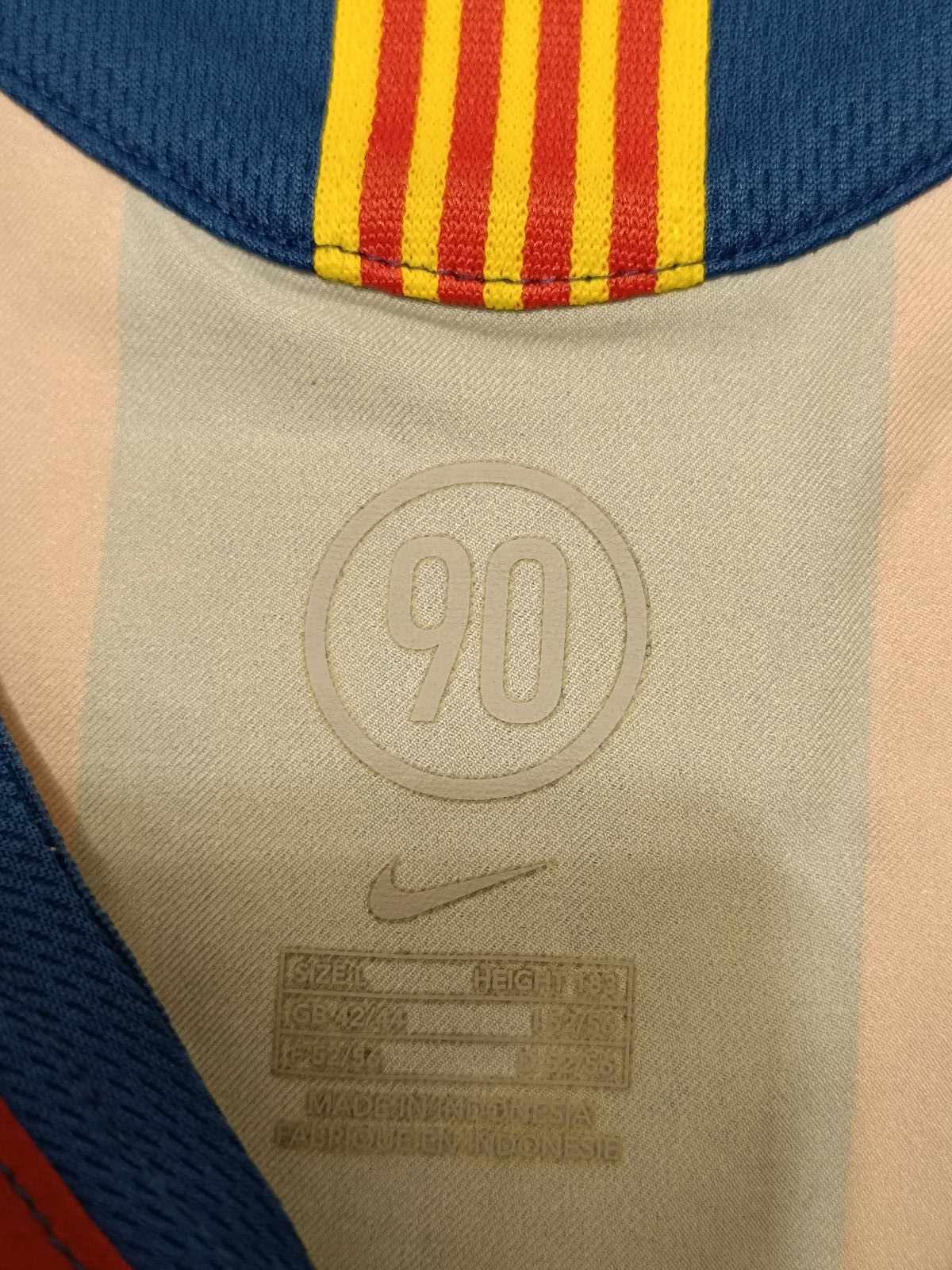 maglia calcio vintage Barcelona Nike Ronaldinho 2005 2006 Home TOTAL 90 Barca