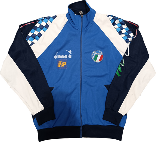 tuta giacca Italia 1990 World Cup felpa Diadora Baggio IP tracksuit track top L