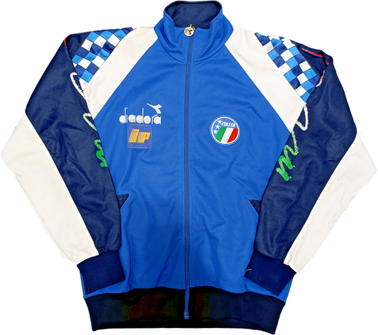 tuta giacca Italia 1990 World Cup felpa Diadora Baggio IP tracksuit track top L