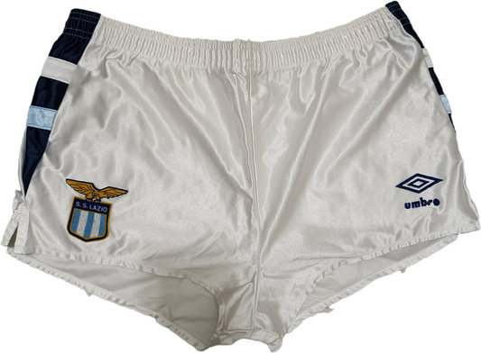 SS Lazio calcio vintage Umbro Shorts football pantaloncini calcio Gascoigne 1990