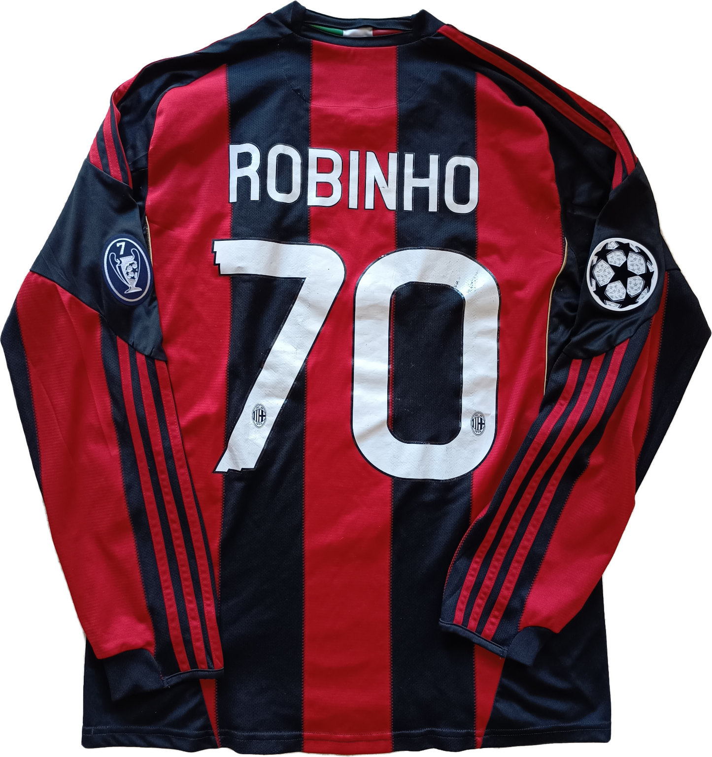 maglia calcio vintage AC Milan Robinho 2010 2011 SCUDETTO Adidas Climacool