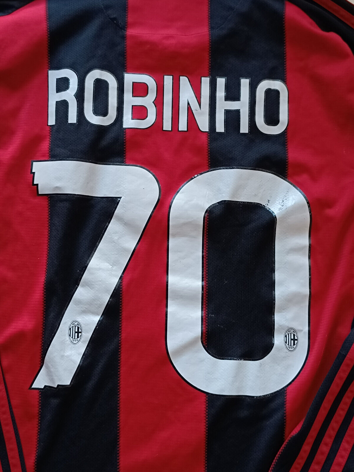 maglia calcio vintage AC Milan Robinho 2010 2011 SCUDETTO Adidas Climacool