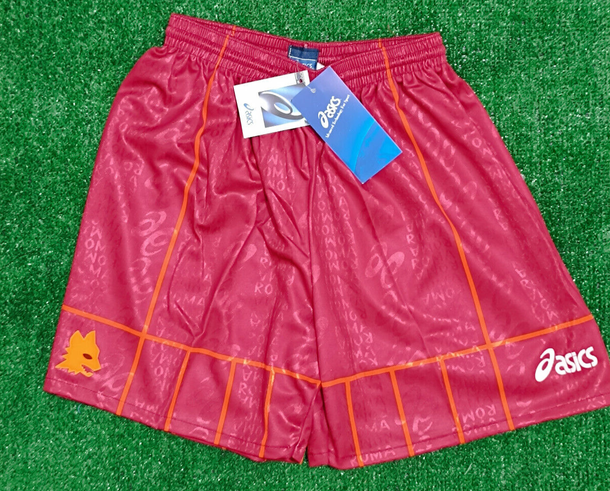 match shorts pantaloncini AS Roma asics 1996 1997 away totti assitalia