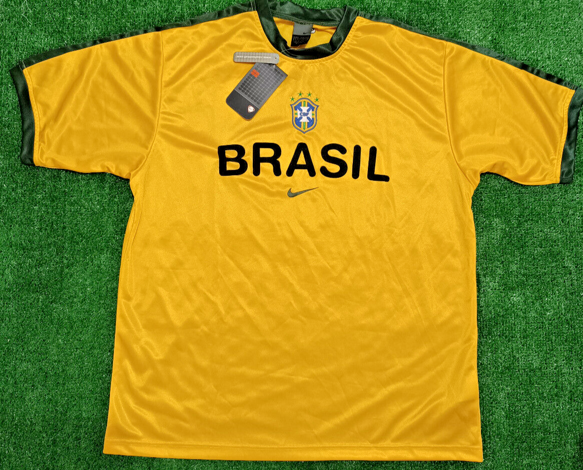 maglia calcio vintage Brasil Umbro Training 2000 Rivaldo *NEW*