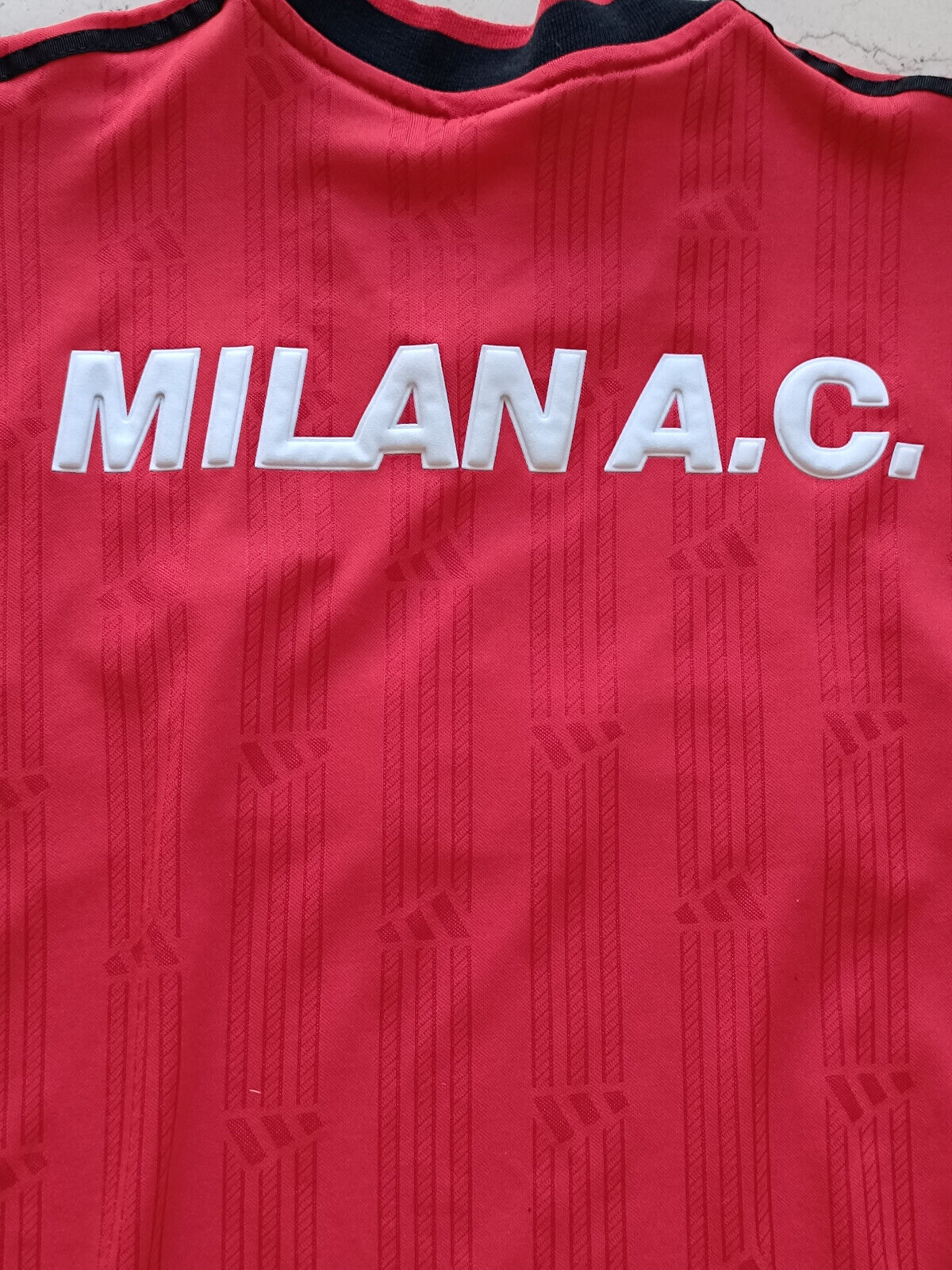 maglia calcio vintage AC Milan training adidas 1999 2000 MALDINI OPEL shirt XL