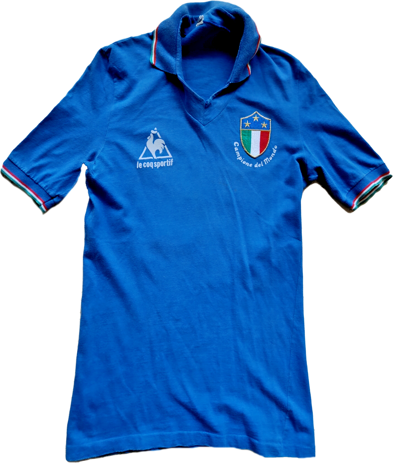 maglia calcio vintage Italia 1982 Le coq Sportif Originale Celebrativa 3 Mundial