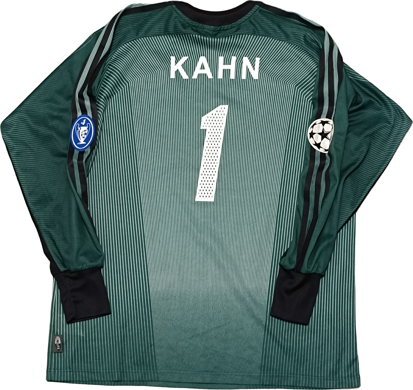 Maglia calcio trikot Bayern Monaco portiere Kahn # 1 jersey goalkeeper shirt M