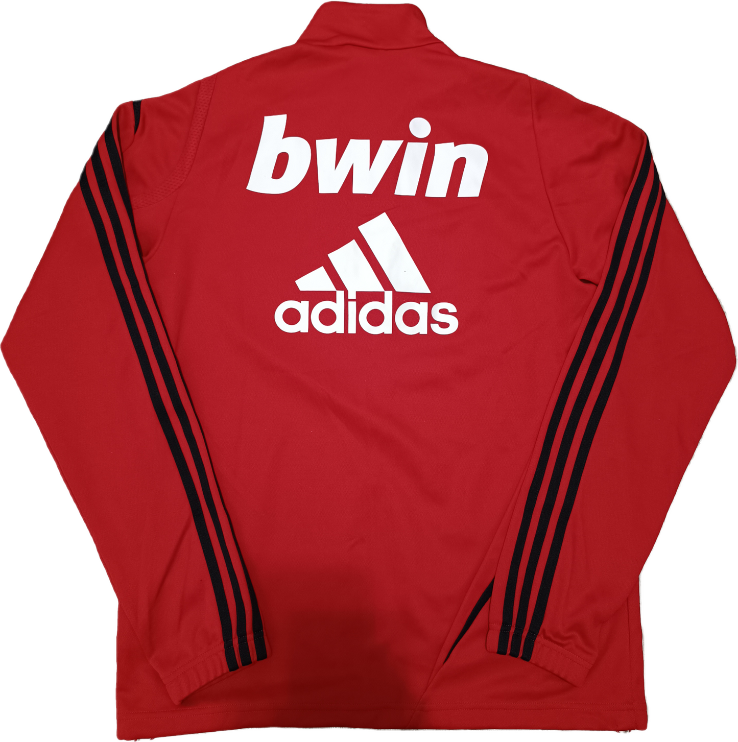 maglia calcio AC Milan BWIN ADIDAS sweatshirt training WORN Ronaldinho Beckham