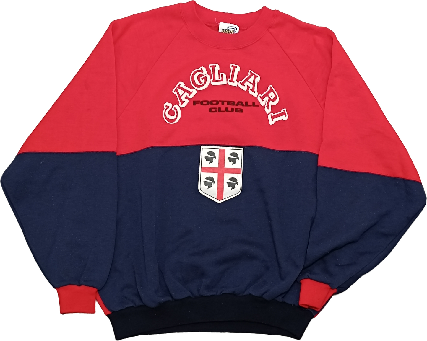 CAGLIARI vintage calcio bomber Jacket giacca track 1980 LE FELPE DEI GRANDI CLUB