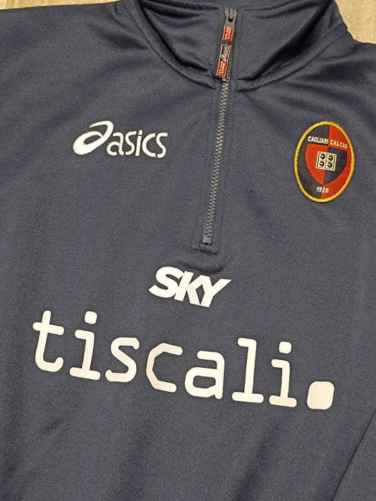 maglia calcio cagliari ASICS worn 2004 training football TISCALI Sky