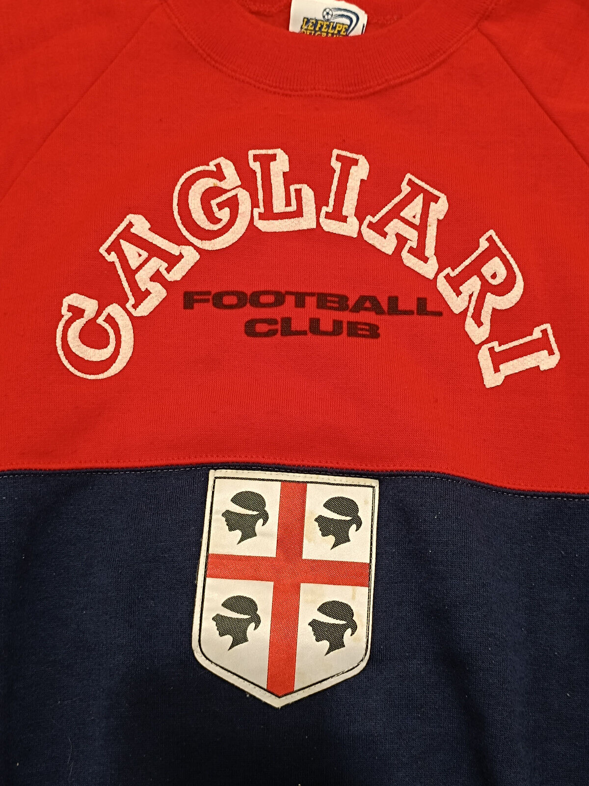 CAGLIARI vintage calcio bomber Jacket giacca track 1980 LE FELPE DEI GRANDI CLUB